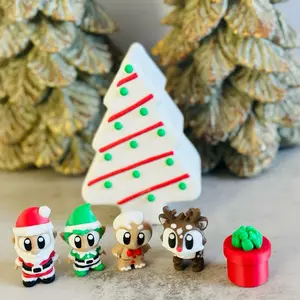 3D Printed Holidays Mini's 5-pack Tree  -  Desk Ornament - Gift Idea - 3D Printed