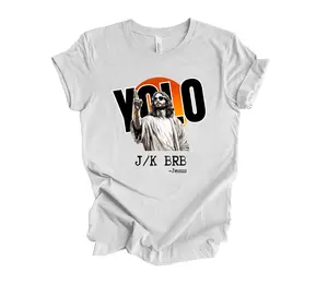 Personalized Yolo Jesus T-shirt, Guess Who's Back Jesus Shirt, Religious Shirts, Faith T-Shirt, Humorous Jesus Saying Shirts, Easter Day Shirt, Love Jesus Shirt, Funny Christian Sweatshirt, Ironic Shirt, Gift For Women, Gift For Men HQQO9_H12