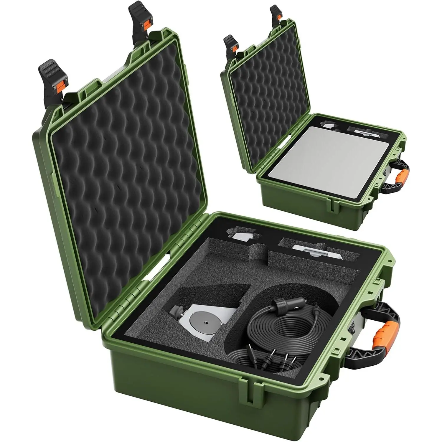 Starlink Mini Case, Hard  Travel Case for Mini Starlink with Molded  for  Link MiniX Accessories, Lockable Storage Bag Green
