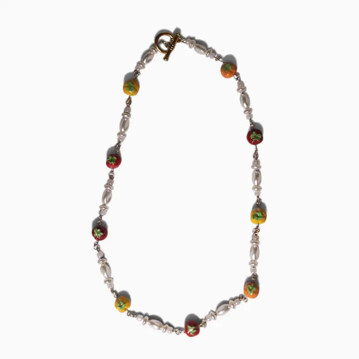 Heirloom Tomato Charm Necklace
