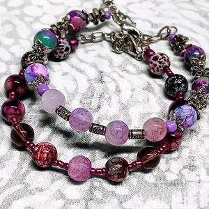 Mystic Bloom Boho-Chic Handmade Beaded Bracelets