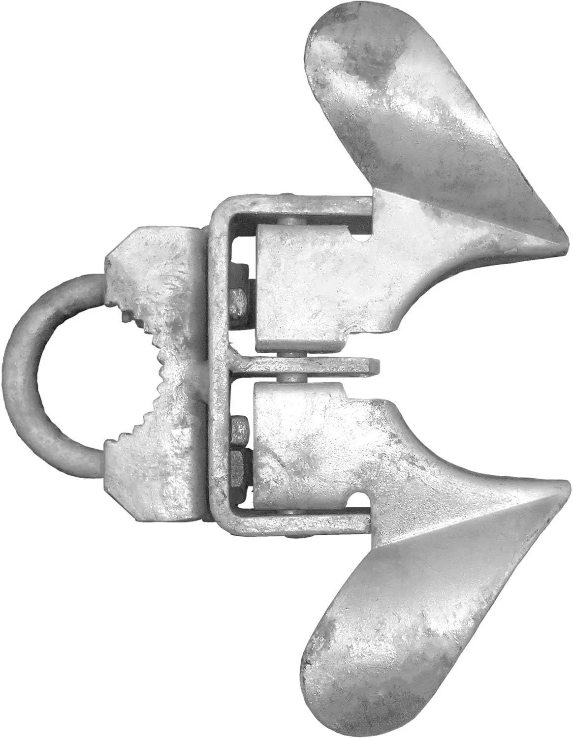 -Chain Link Fence Butterfly Latch - Fence Automatic Gate Latch - 1-5/8" Gate Frame and 2-3/8" Gate Post - Galvanized Fence Gate Latch with Hole for Padlock