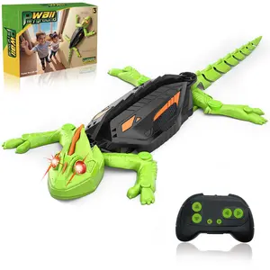 Wall Crawler Gecko TikTokShopBlackFriday Remote Control Toy Electric Lizard with LED Glowing Eyes 360° Spin Rechargeable Christmas  STEM Tech Gift for Kids Ages 6-12