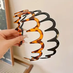 Summer Gentle Wave Hairband, Comb Anti-Slip Vintage Style Headband, Comfortable and Stylish Accessory for Daily Wear