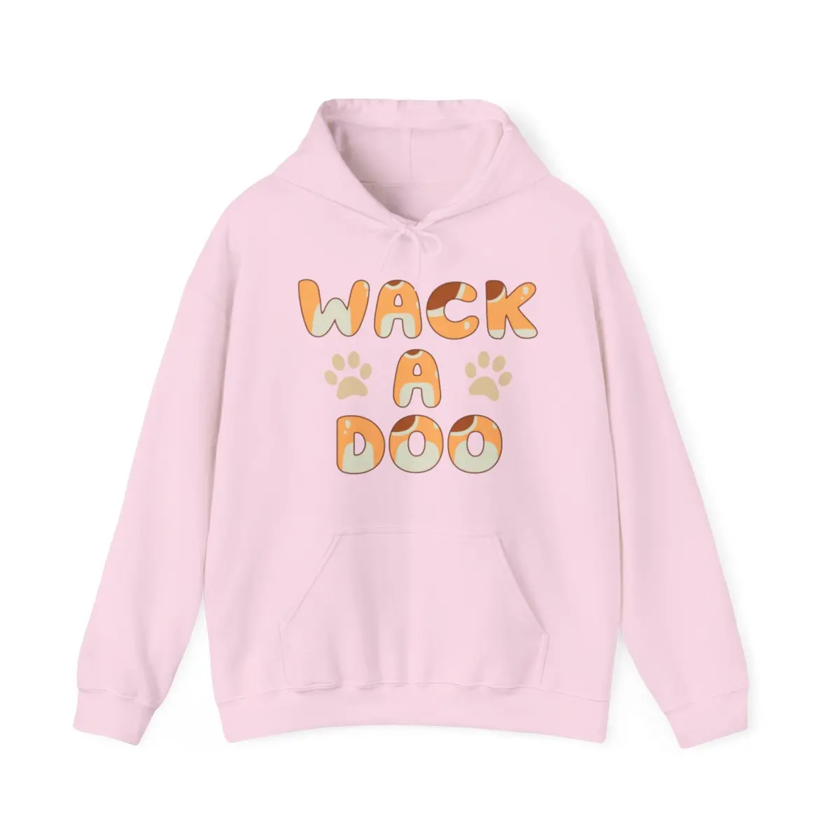 Wackadoo Blue Heeler Mom Font Designer Unisex Heavy Blend™ Hooded Sweatshirt For The Bluey Loving Mom