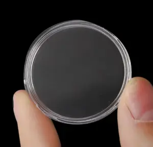 100Pcs 20mm Transparent Round Coin Storage Box Capsules Collection Coin Holder Containers Coin Capsule Case Supplies Gifts