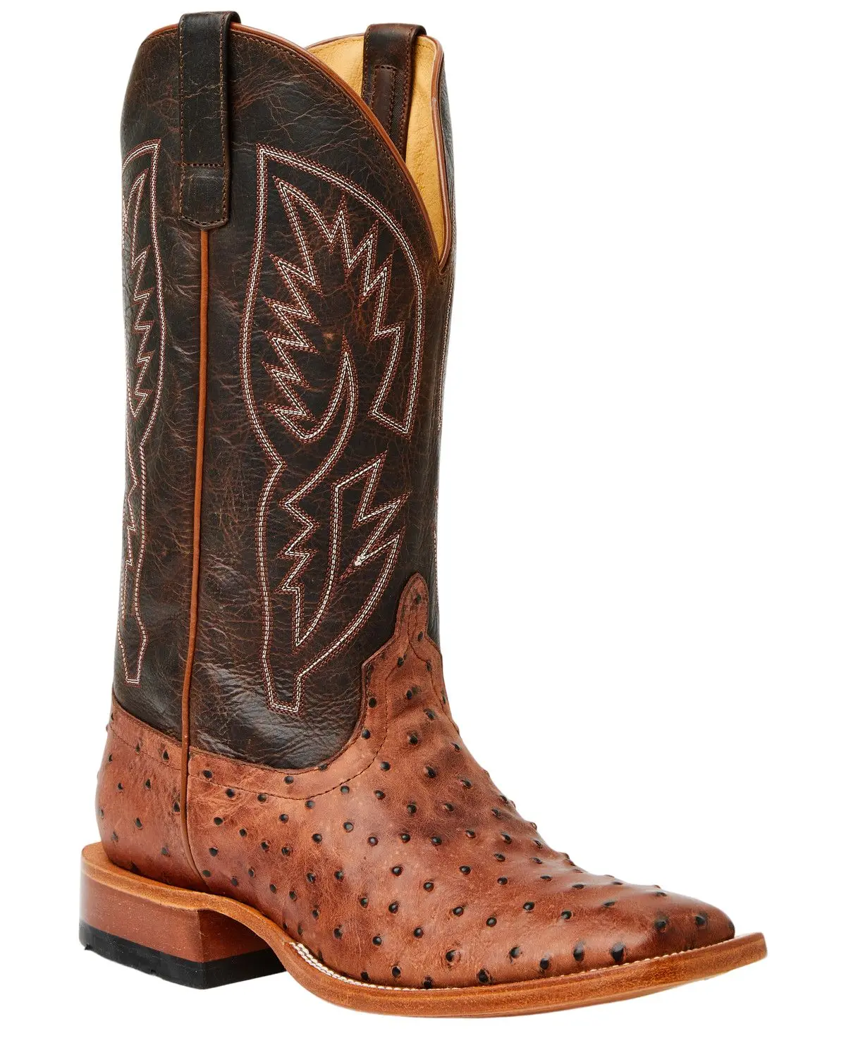 Horse Power Men's Men'S Boot Barn Ostrich Print Tall Western Broad Square - Hp1203