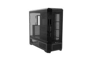 Thermaltake View 600 TG; Full Tower; 420mm Radiator Support; 480mm GPU Clearance; Hidden Connector Support; Rotatable PCIe Slots; 220mm PSU Clearance; Black; CA-11H-00F1WN-00