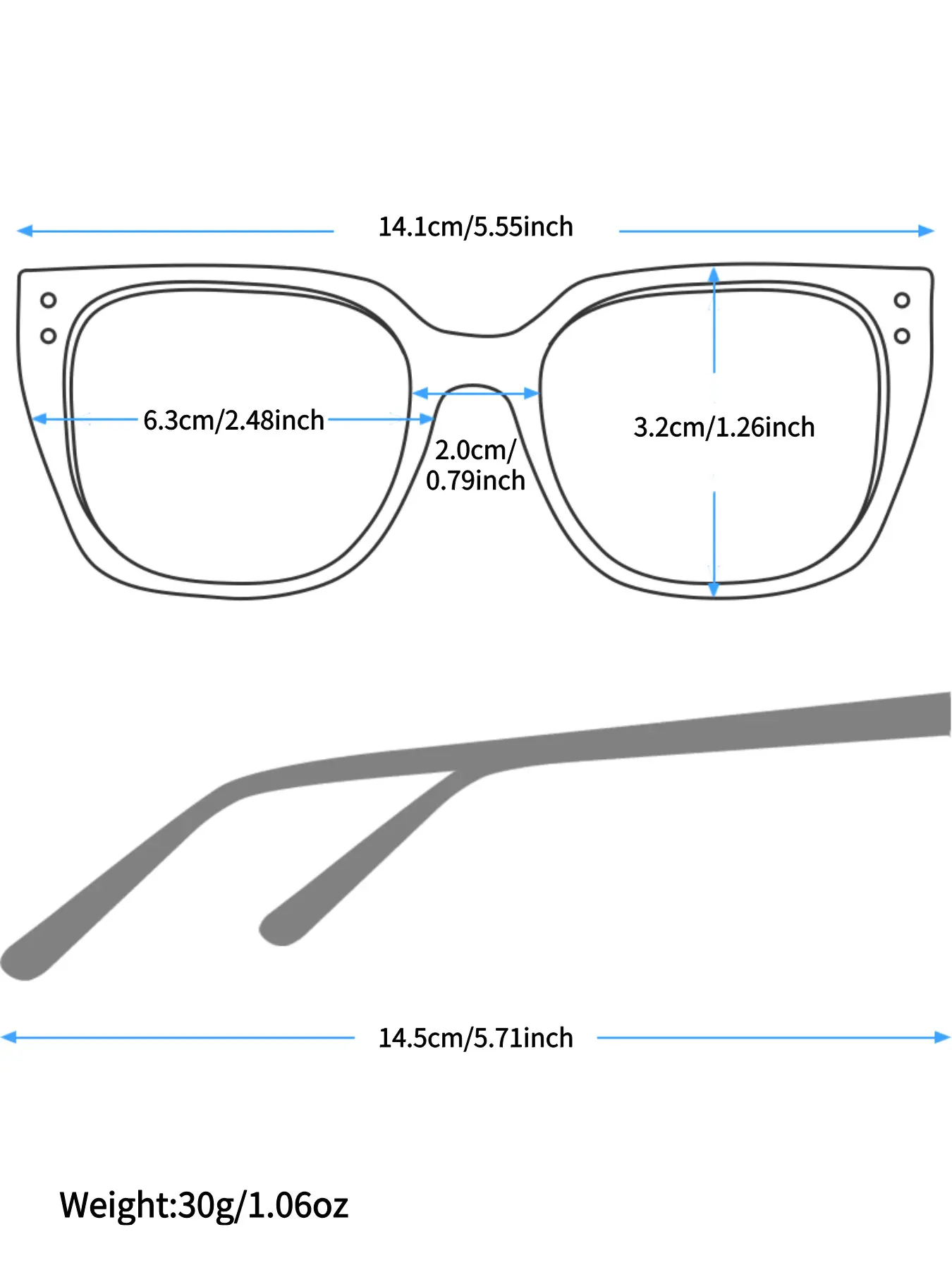 Small Frame Tr90 Oval Cat Eye Fashion Glasses, Metal Hinges 