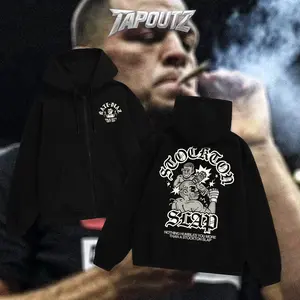 TAPOUTZ Nate Diaz Stockton Slap Heavy Cotton MMA Double Sides Unisex T-shirt For Fight Fan 209 Apparel Menswear Womenswear Gift For Fans DTG Breathable Printing Classic Soft