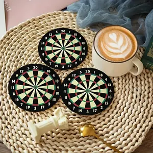 These 6 charming dart-themed wooden coasters are round, heat-resistant and anti-slip, making them perfect for home decoration and parties. They are the ideal gift choice for Christmas-themed home decoration.