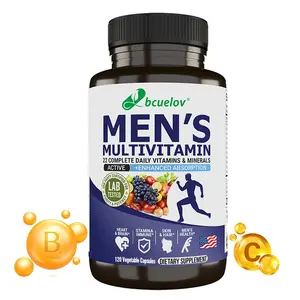 Bcuelov Men's Multivitamin health supplement, Supports Bone, Heart, Hair Health, Supports Immune Health, 120 Capsules