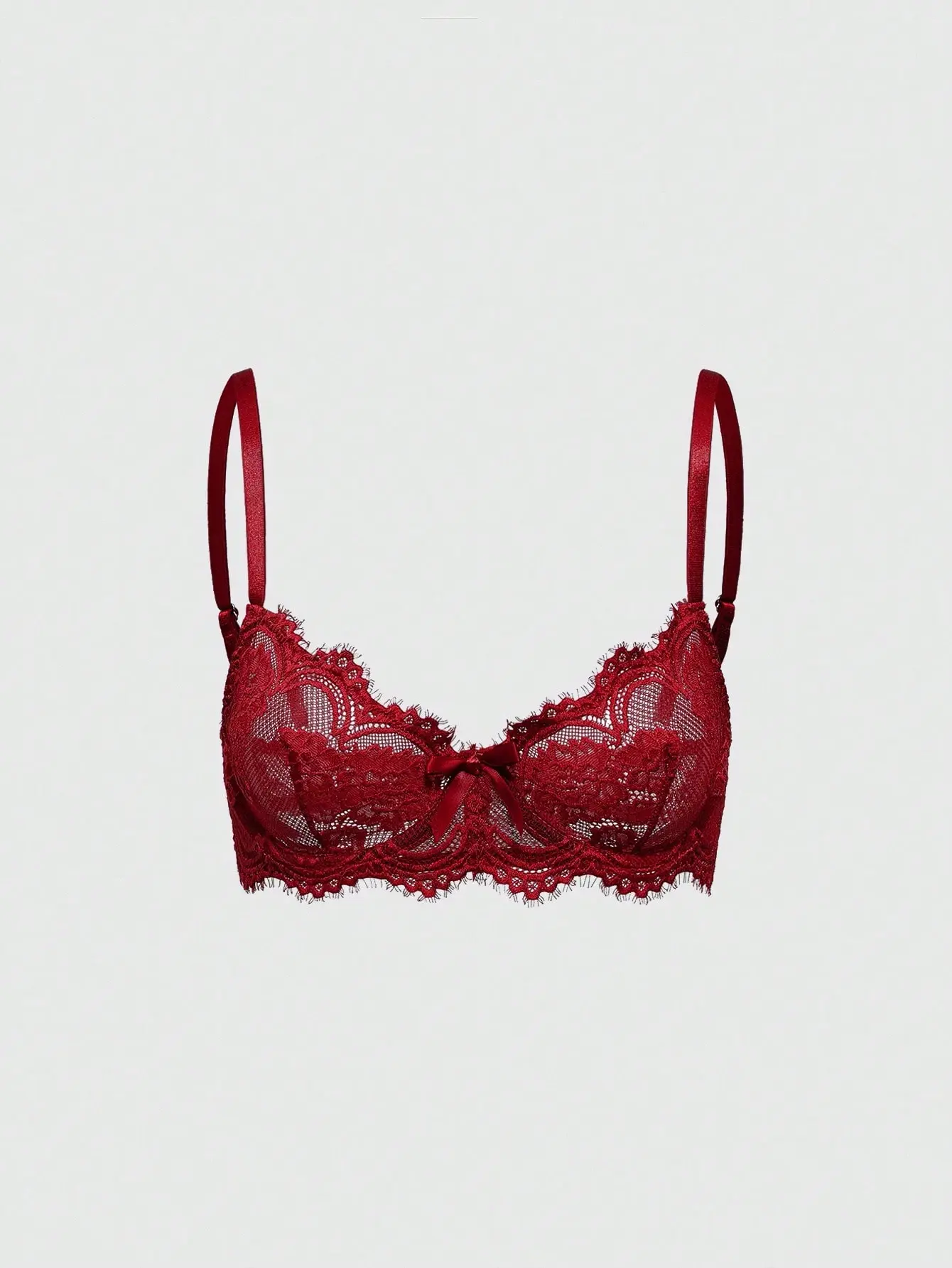 FS Goth Floral Lace Underwire Triangle Cup Bra Sexy Lingerie Aesthetic E-girl Dark Academia Night Out