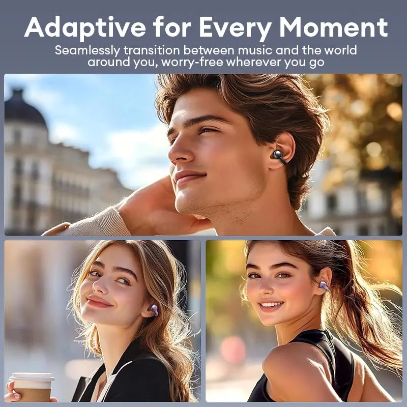 AOC ACD1501 Clip-On Wireless Headphones with 2025 Bluetooth 6.0, Faster & Stable Connection, Low Power Use, IPX5 Waterproof Audio Earbuds for Music & Calls, Comfortable for Sports & Workouts AOC ACD1501 Clip-On Wireless Headphones with 2025 Bluetooth 6.0, Faster & Stable Connection, Low Power Use, IPX5 Waterproof Audio Earbuds for Music & Calls, Comfortable for Sports & Workouts