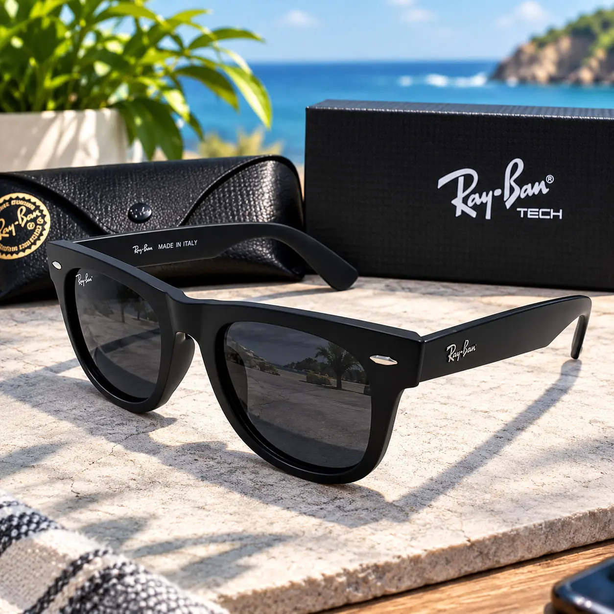 Ray-Ban Black Frame Eyewear for Outdoor Wear