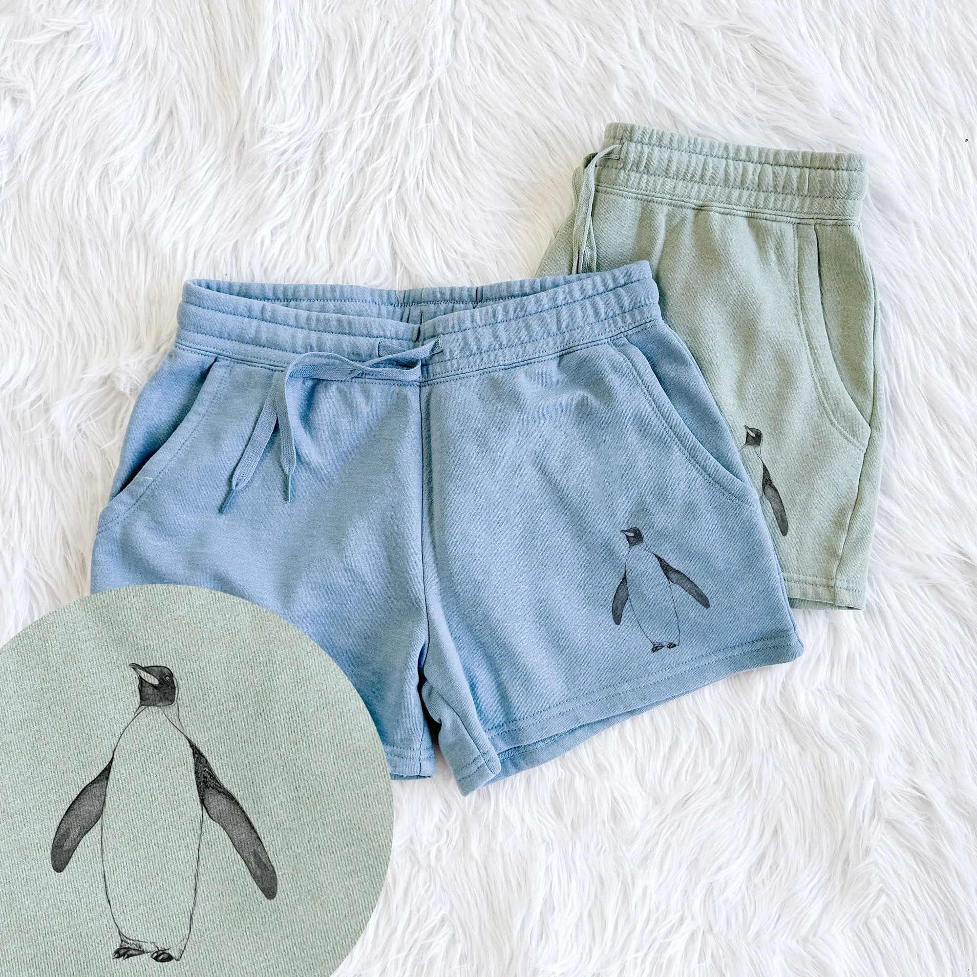 Emperor Penguin - Aptenodytes forsteri - Women's Cali Wave Shorts