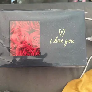 I LOVE YOU TO THE MOON OR HER WITH ROSE GIFT BOX