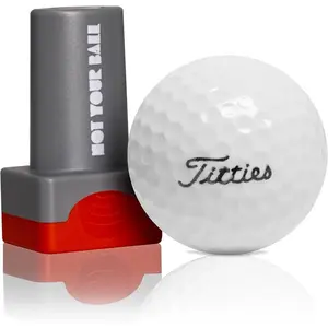 Golf Ball Stamp, Golf Ball Stamper, Self-Inking Golf Ball Stamp Marker to Identify Golf Balls, Golf Gifts Golf Accessories for Men and Women Golfers