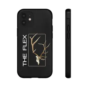 Tough Cases, "The Flex" Elk Antlers Phone Case, Protective Accessories, Antler Design, Rugged Phone Cover, Strong Phone Case