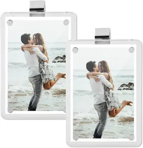 2 Pack Car Picture Holder，Universal Magnetic Photo Clip，Personalized Photo Car Accessories - Add Your Own Photos to Your Car's Sun Visor,Magnetic Picture Frames for Refrigerator