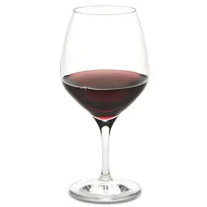 212 MAIN Classic Line 26oz Crystal Glass Wine Stemware Set of 4 - Affordable Elegance, Sheer Rim, Deep Bowl - Glassware Drinkware, Drinkware Glass Set - Vintner's Choice for Burgundy