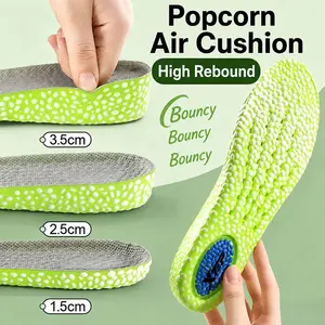 Popcorn Height Increase Insoles for Men & Women, Cloud Soft Cushion, All-Day Standing Comfort, Mugwort Deodorant, Elastic Shock-Absorbing Hidden Lift Insoles