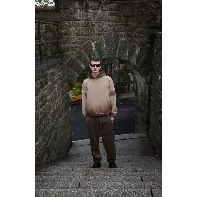 A.R.C. Men's Brown Heavyweight Fleece Jogger Sweatpants