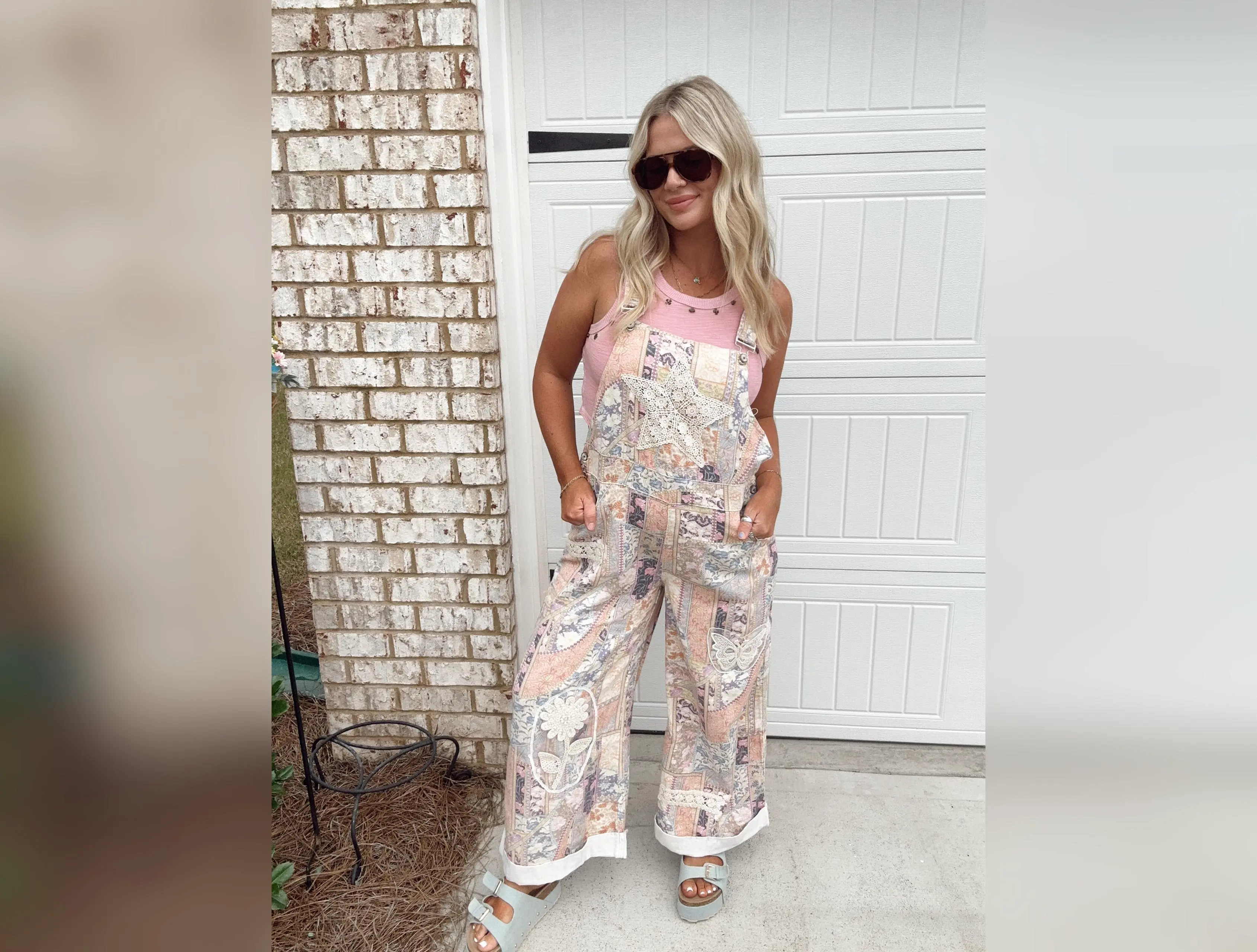 Sweet Pea Patchwork Overalls