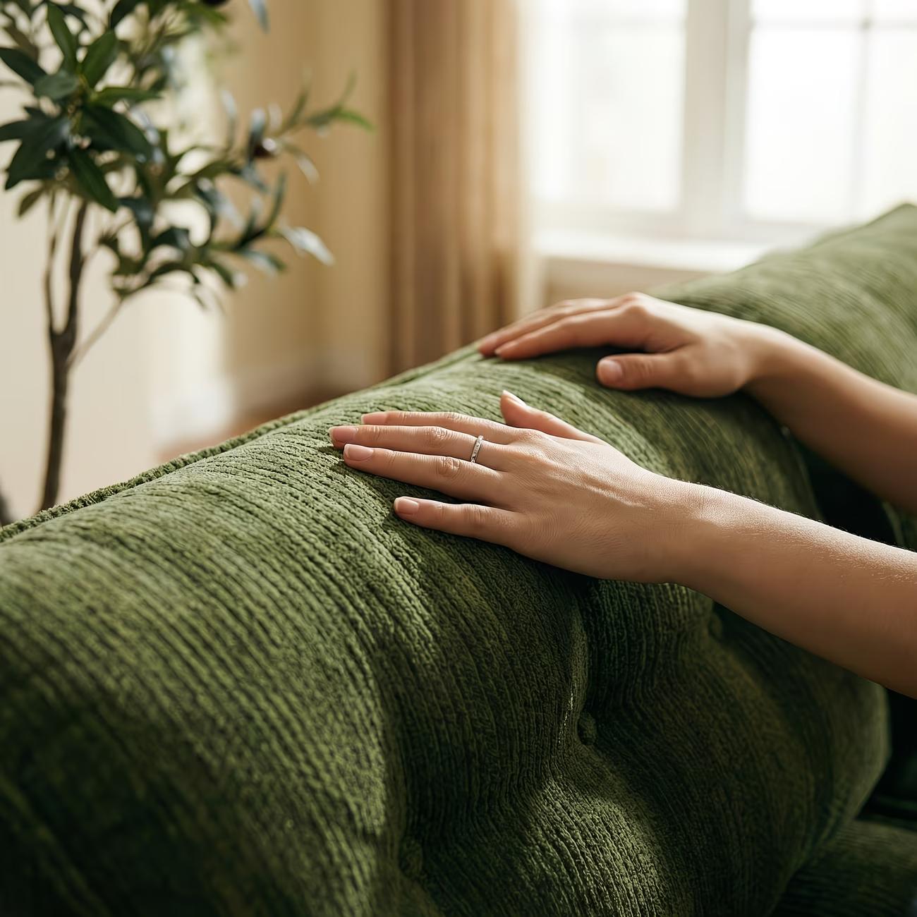 Chenille Small Space Convertible Sofa Bed, 2-in-1 Folding Floor Sleeper, No Assembly Space Saving Couch for Living Room Bedroom Apartment Dorm Guest Room Boneless Chaise Plush Modern furniture sectional Modular