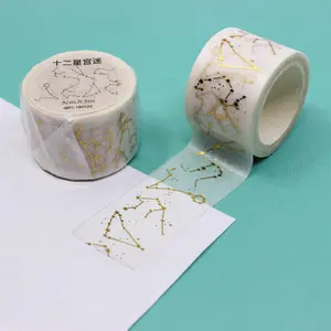 Wide Gold Foil Starry Night Sky Constellation Washi Tape