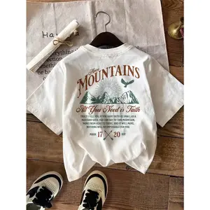 Manfinity Dauomo Christian Shirts For Men Faith Shirt Christian Streetwear Faith Based Shirt Christian Merch Christian Apparel Men Christian Move Mountains T-Shirt