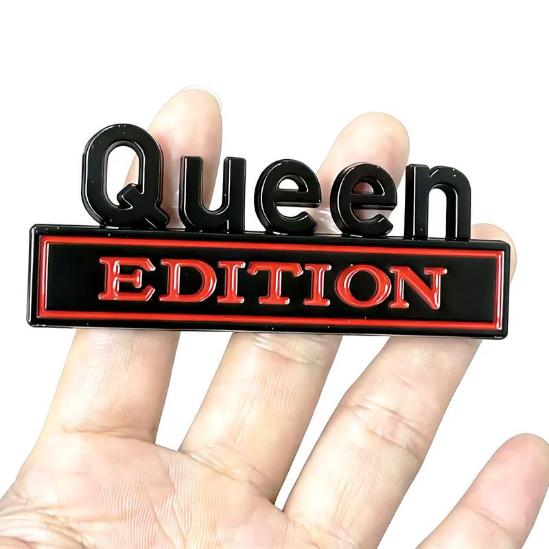 Queen Edition 3D Emblem Sticker Badge Funny Decals for Car Truck SUV Motorcycle MPV Rust Resistant Waterproof Fade Resistant 8 cm x 3.3 cm Metal Alloys Queen Edition Design