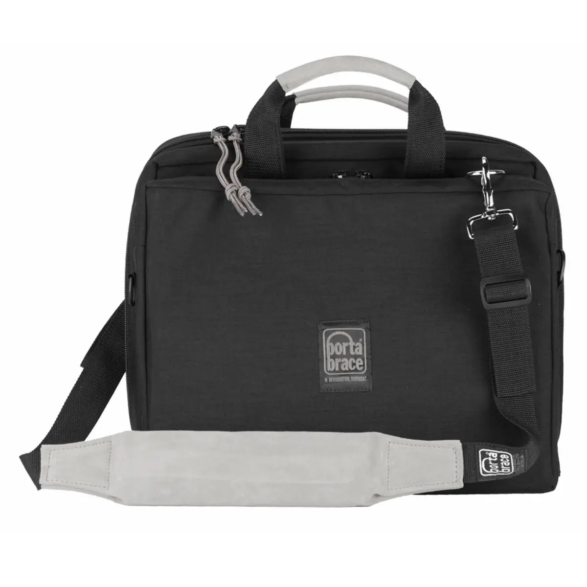 Porta Brace PR-C2 Projector Case - Black Solid Audio & Video Accessory, Suede-Lined Pad, Padded Pockets for Device Protection