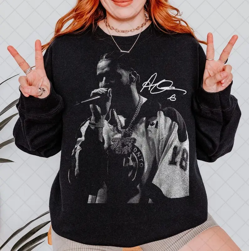 Vintage Drake Sweatshirt, Drake Rap Merch Tee Graphic Sweatshirt