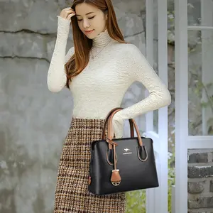 Double Handle Weekend Wanderer High Quality PU Leather  Shoulder  2024 Large Capacity tote bag woman satchel bag