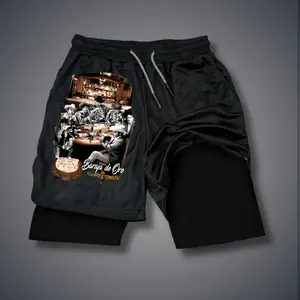 [Viral] Double-Layer Sports Shorts Graphic Shorts Black Shorts Camo Shorts Streetwear Shorts Men Outfits Men Short Shorts Vacation Outfits Shorts