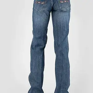 Women's Tin Haul 'Ella' 3 Horse Embroidered Trouser Jean