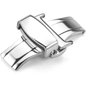 Stainless Steel Deployment Clasp Buckle Fasten Gold Black Silver Rose Gold Watchband Clasp 16mm 18mm 20mm 22mm