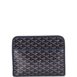 Pre-owned Goyard Canvas Coated Clutches & Wristlets Jouvence Toiletry Pouch Coated Canvas MM by Rebag