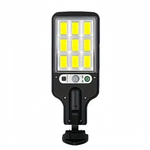 Outdoor Super Bright LED Solar Street Light 9cob Body Sensor Solar Wall Light Ip65 Waterproof Dusk to Dawn Safety Lamp Garden Pathway Decor