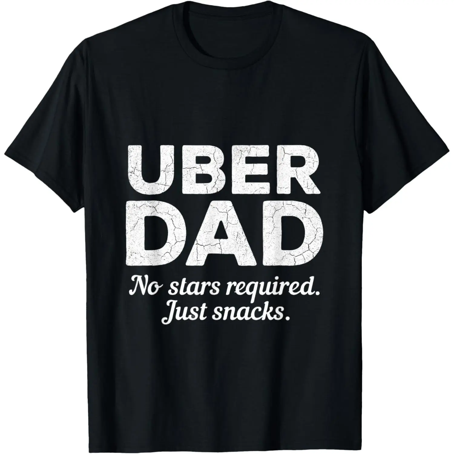 Women's 100% Cotton Short-Sleeve Distressed Uber Dad T-Shirt, Casual Streetwear Top