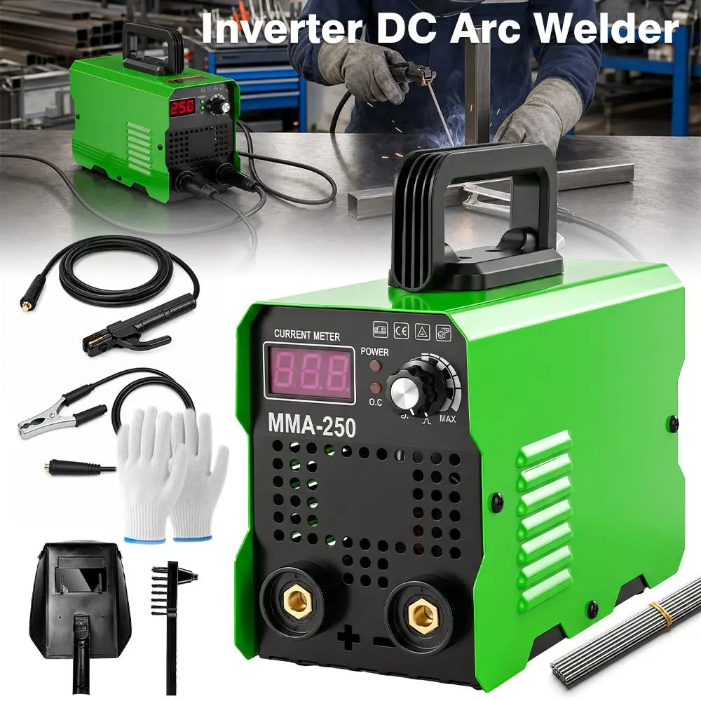 Portable 110V Stick Welding Machine Tools Kit | IGBT Inverter Arc Welder with Digital LCD | Compact Welding Equipment for Garage