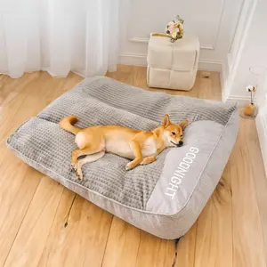 XXL Faux Fur Orthopedic Dog Bed Breathable Luxury Pet Sleeping Cushion with Removable Washable Cover Memory Foam Support for XXL Breeds Elevate Health Design Fit