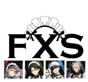 V1 Maid Boy Paradise - FXS Custom Gold-Color Metal Collectible Trading Card