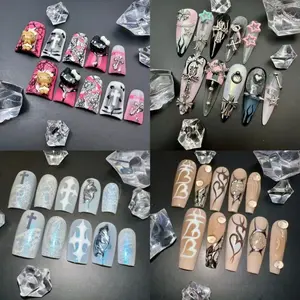 Number N1–100 Link · Original Handmade Press-On Nails