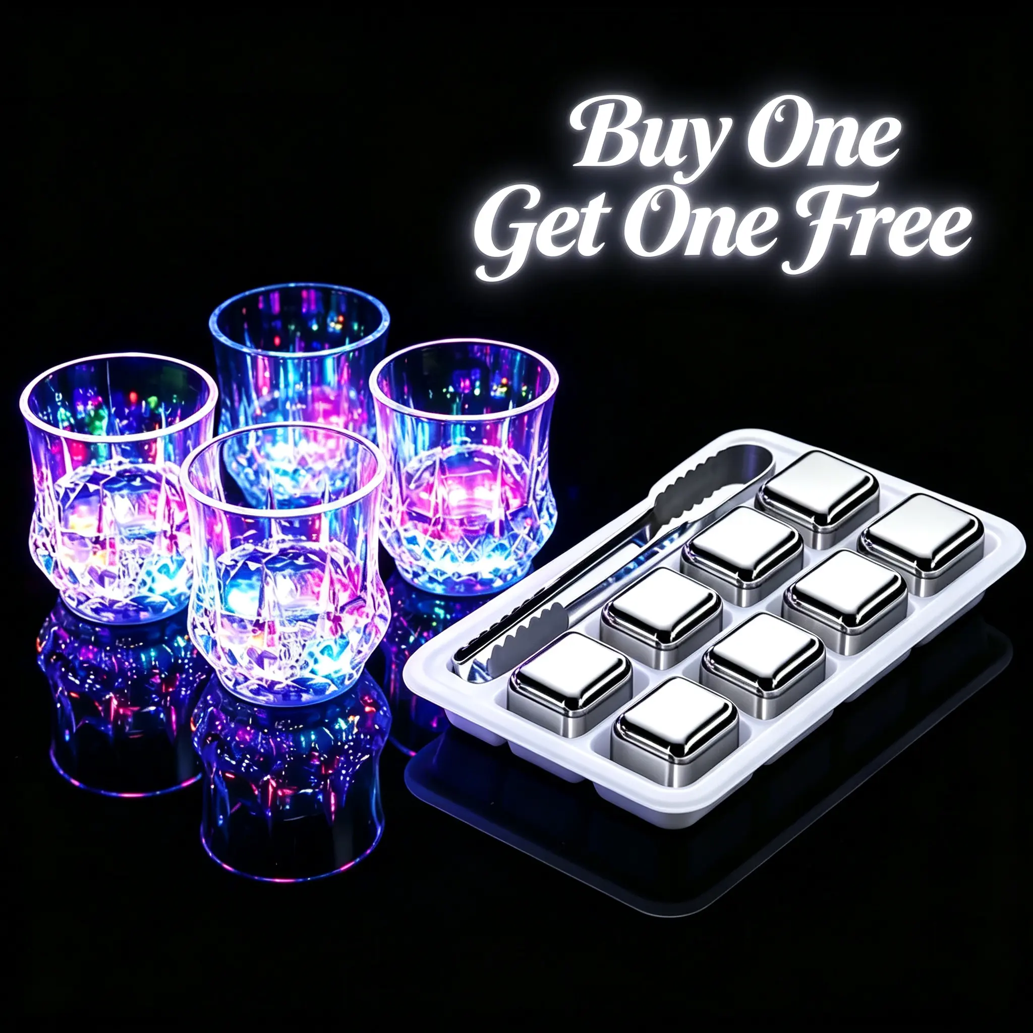 Light-up Cup—LED Cup That Lights Up Upon Contact with Liquid (Multi-color LED)—Halloween Gift