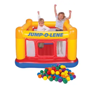 Intex Inflatable Jump-O-Lene Ball Pit Bouncer Bounce House w/ 100 Play Balls Intex Inflatable Jump-O-Lene Ball Pit Bouncer Bounce House w/ 100 Play Balls