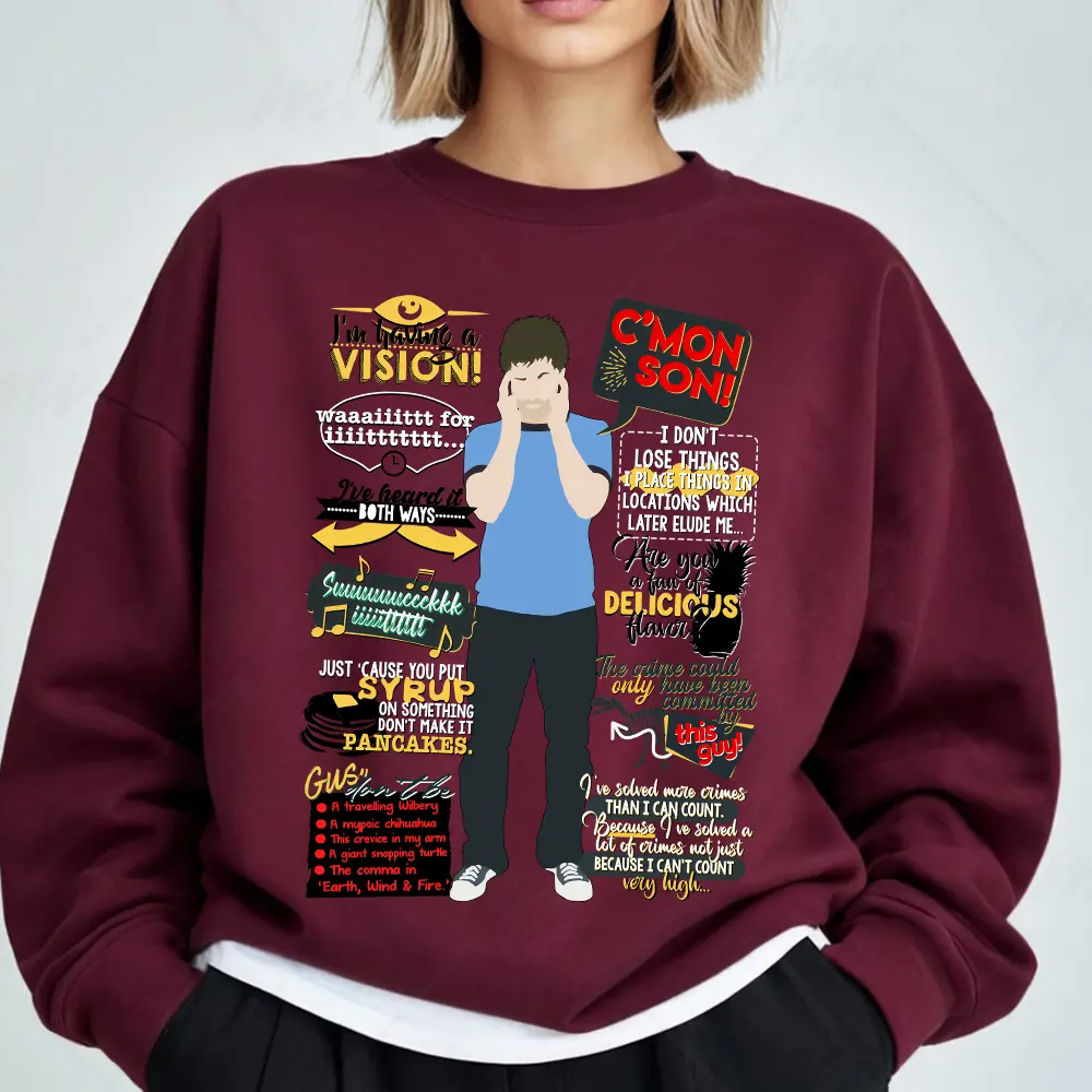 Psych TV Show Shawn Shirt 90S Unisex Vintage T-Shirt Sweatshirt Hoodie