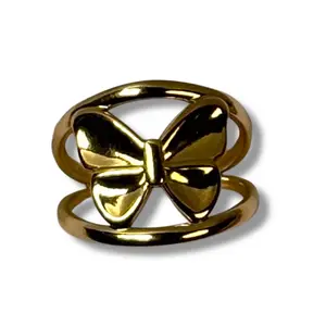 Halo Butterfly Ring
