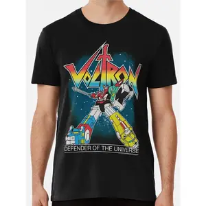 Voltron- inspired cotton T-shirt-Comfort Fit, breathable & moisture-wicking, perfect for casual wear or gifts